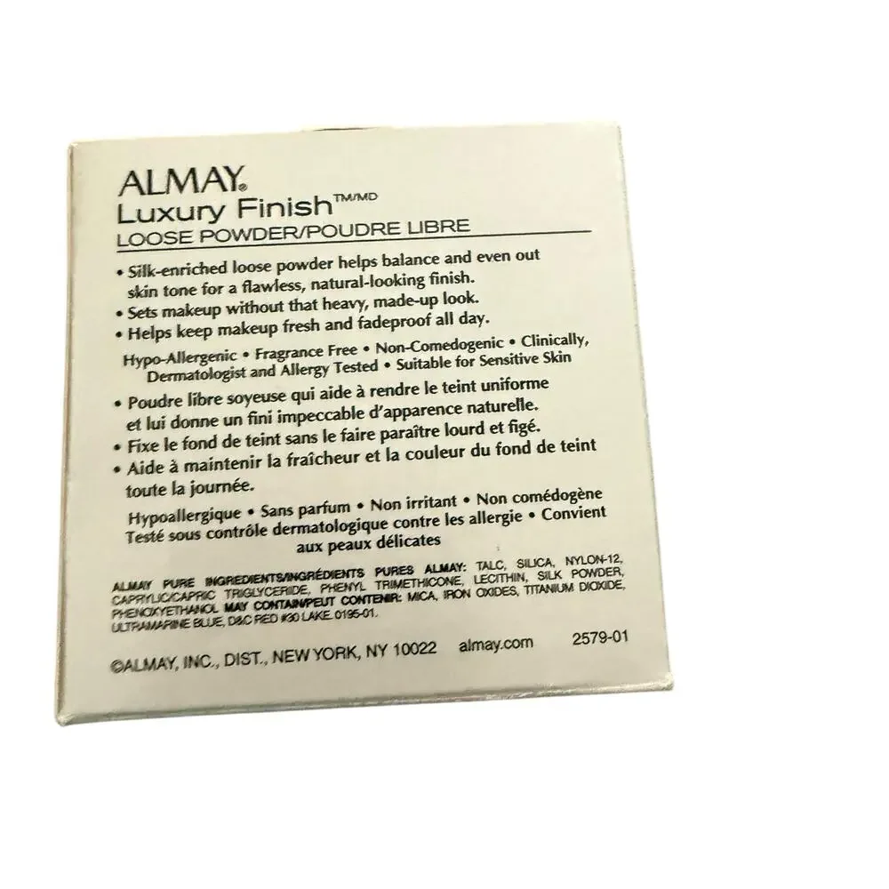 Almay Luxury Finish Loose Powder All Skin Types 1.25 oz Translucent
